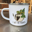 Load image into Gallery viewer, Enamel Coffee Mug - I Wet My Plants
