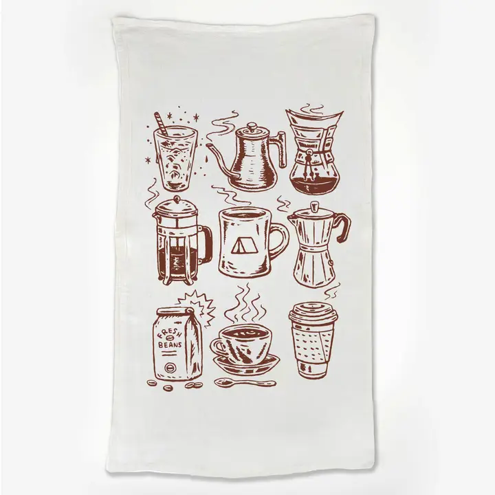Moore Collection Coffee Shop Tea Towel