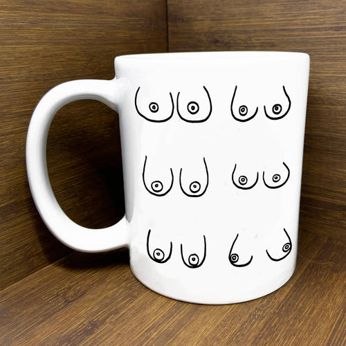 Sisters Not Twins Boobs Coffee Mug