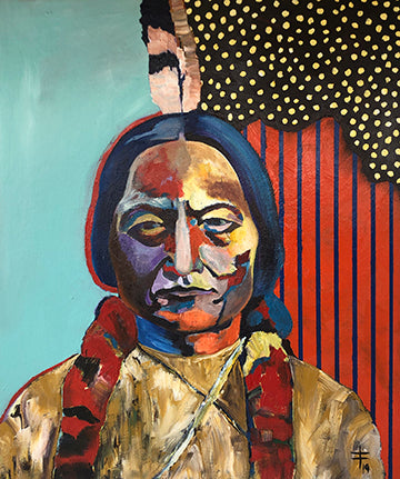 ArtbyFish-Sitting Bull-Gallery Wrap Canvas