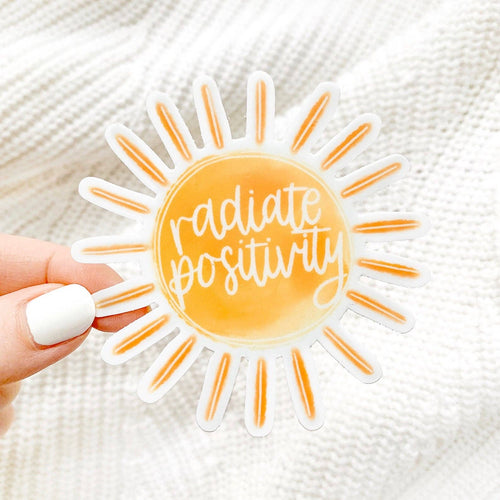radiate positivity stickers