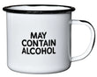 Load image into Gallery viewer, Enamel Camping Mug - May Contain Alcohol
